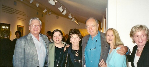 Louis De Donato, Michelle Daniels, Marilyn Newmark, Guy Coheleach, Leslie Delgyer and Pam Coheleach at the 2003 SAA Annual Exhibition